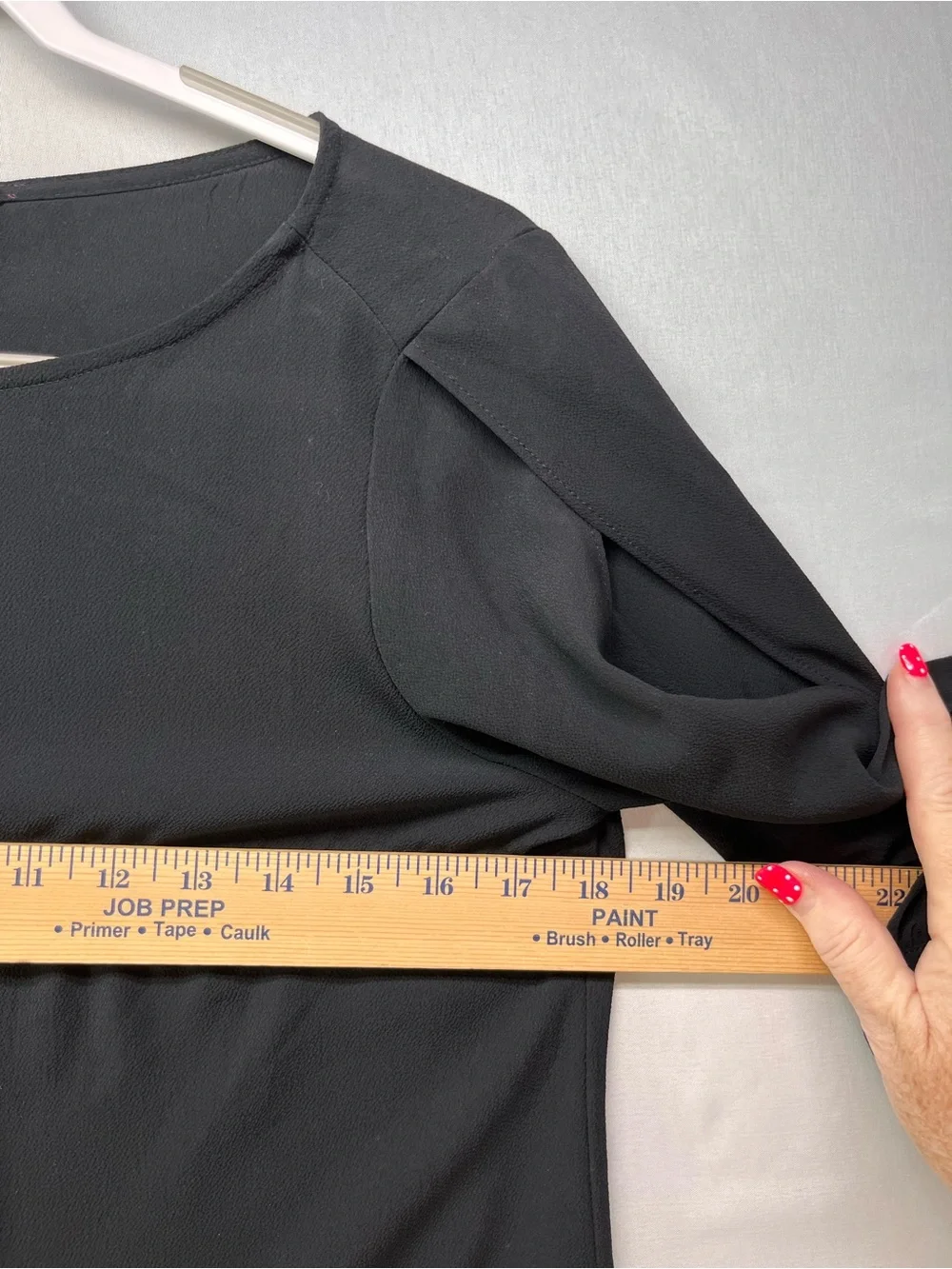 Banana Republic Black Boat Neck 3/4 Sleeve Blouse